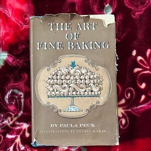 The Art of Fine Baking by Paula Peck - Brown Cookbook 1961 vintage